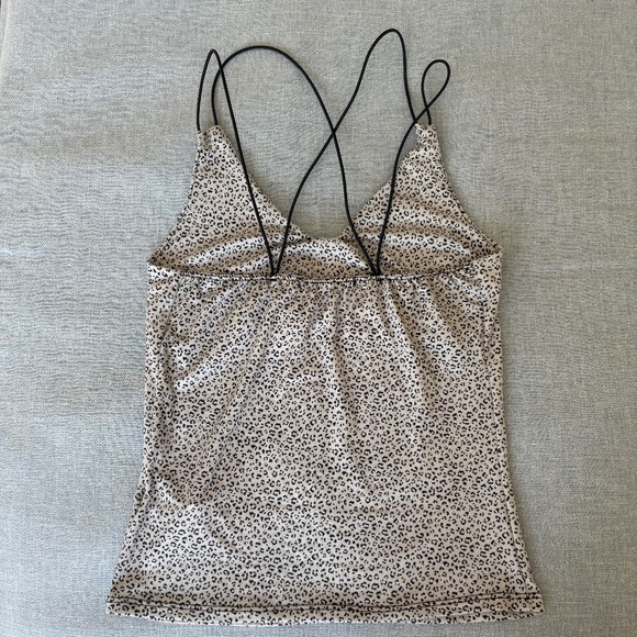 gaze DTLA cami tank top gray black animal print XS - Picture 8 of 12